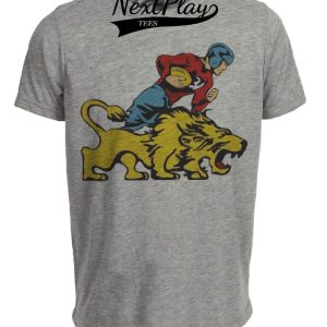 Detroit Lions Vintage Football 1929 Artwork Heather Gray Sublimated T-Shirt