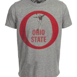 Ohio State Buckeyes Retro 1963 Artwork Heather Gray Sublimated T-Shirt