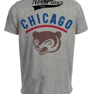 Chicago Cubs Retro Baseball 1951 Artwork Heather Gray Sublimated T-Shirt
