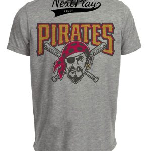 Pittsburgh Pirates Retro Baseball 1997 Artwork Heather Gray Sublimated T-Shirt
