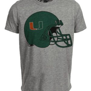 Miami Hurricanes Retro 1972 Artwork Heather Gray Sublimated T-Shirt