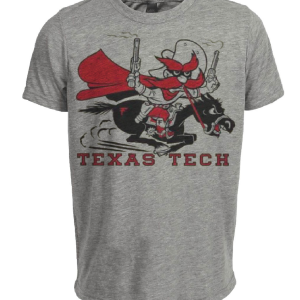 Texas Tech Red Raiders Retro 1965 Artwork Heather Gray Sublimated T-Shirt