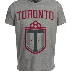 Toronto FC Soccer Artwork Heather Gray Sublimated T-Shirt