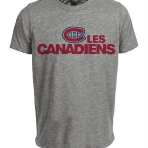 Montreal Canadiens Retro Hockey 1956 Artwork Heather Gray Sublimated T-Shirt