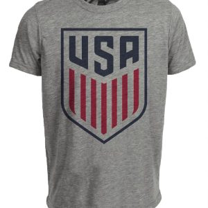 USA United States of America Retro Soccer 1996 Artwork Heather Gray Sublimated T-Shirt