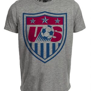 USA United States of America Retro Soccer 1998 Artwork Heather Gray Sublimated T-Shirt