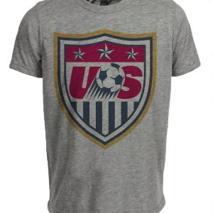 USA United States of America Retro Soccer 1999 Artwork Heather Gray Sublimated T-Shirt