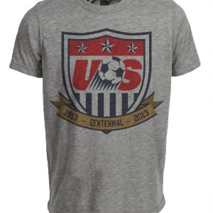 USA United States of America Retro Soccer 1988 Artwork Heather Gray Sublimated T-Shirt