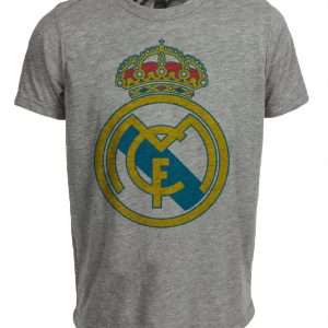 Real Madrid CF Club de Futbol Soccer 1995 Artwork Heather Gray Sublimated T-Shirt