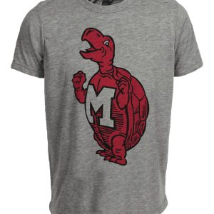 Maryland Terrapins Retro 1963 Artwork Heather Gray Sublimated T-Shirt