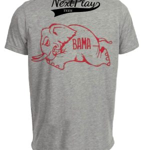 Alabama Crimson Tide Retro 1952 Artwork Heather Gray Sublimated T-Shirt