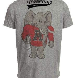 Alabama Crimson Tide Retro 1957 Artwork Heather Gray Sublimated T-Shirt