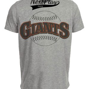 San Francisco Giants Retro Baseball 1983 Artwork Heather Gray Sublimated T-Shirt