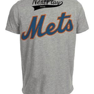 New York Mets Vintage Baseball 1962 Artwork Heather Gray Sublimated T-Shirt