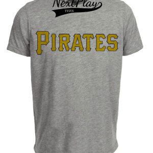 Pittsburgh Pirates Retro Baseball 1960 Artwork Heather Gray Sublimated T-Shirt