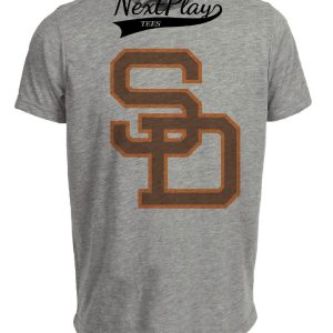 San Diego Padres Retro Baseball 1985 Artwork Heather Gray Sublimated T-Shirt