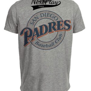 San Diego Padres Retro Baseball 1991 Artwork Heather Gray Sublimated T-Shirt