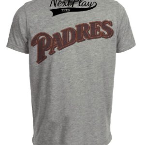 San Diego Padres Retro Baseball 1986 Artwork Heather Gray Sublimated T-Shirt
