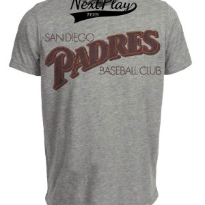 San Diego Padres Retro Baseball 1984 Artwork Heather Gray Sublimated T-Shirt