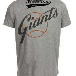 San Francisco Giants Retro Baseball 1958 Artwork Heather Gray Sublimated T-Shirt