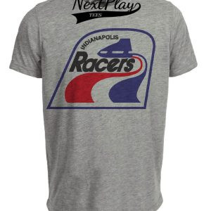 Indianapolis Racers Retro Hockey 1975 Artwork Heather Gray Sublimated T-Shirt