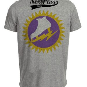 New York Golden Blades Retro Hockey 1985 Artwork Heather Gray Sublimated T-Shirt
