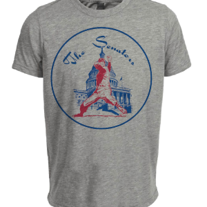 Washington Senators MLB Retro Baseball 1961 Artwork Heather Gray Sublimated T-Shirt