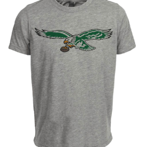 Philadelphia Eagles Retro Football 1987 Artwork Heather Gray Sublimated T-Shirt