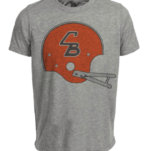 Cleveland Browns Retro Football 1965 Artwork Heather Gray Sublimated T-Shirt