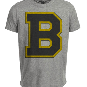 Boston Bruins Retro Hockey 1938 Artwork Heather Gray Sublimated T-Shirt