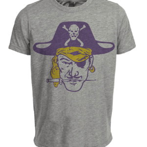 East Carolina Pirates University Retro 1971 Artwork Heather Gray Sublimated T-Shirt