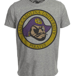 East Carolina Pirates Retro 1983 Artwork Heather Gray Sublimated T-Shirt