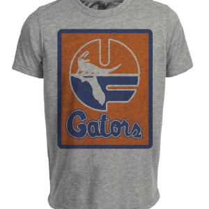 Florida Gators Retro 1980 Artwork Heather Gray Sublimated T-Shirt