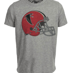Atlanta Falcons Retro Football 1966 Artwork Heather Gray Sublimated T-Shirt