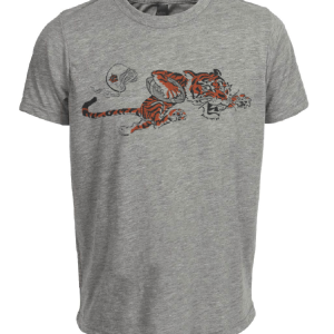 Cincinnati Bengals Retro Football 1968 Artwork Heather Gray Sublimated T-Shirt