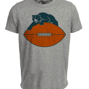 Chicago Bears Retro Football 1946 Artwork Heather Gray Sublimated T-Shirt