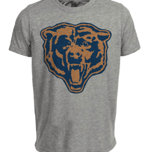 Chicago Bears Retro Football 1946 Artwork Heather Gray Sublimated T-Shirt