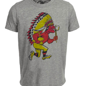 Kansas City Chiefs Retro Football 1963 Artwork Heather Gray Sublimated T-Shirt