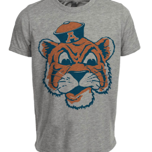 Auburn Tigers Retro 1945 Artwork Heather Gray Sublimated T-Shirt
