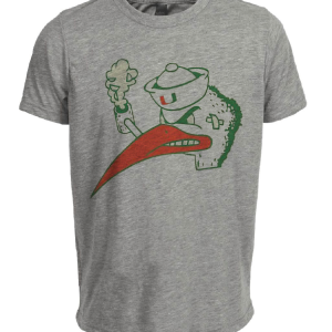 Miami Hurricanes Retro 1961 Artwork Heather Gray Sublimated T-Shirt