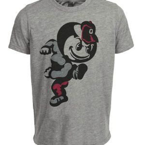 Ohio State Buckeyes Retro 1987 Artwork Heather Gray Sublimated T-Shirt