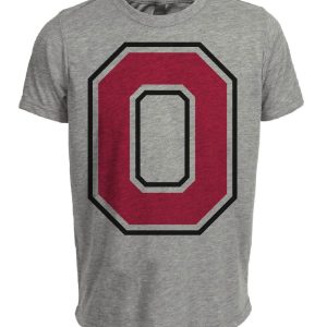 Ohio State Buckeyes Retro 1975 Artwork Heather Gray Sublimated T-Shirt