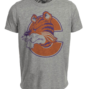 Clemson Tigers Retro 1978 Artwork Heather Gray Sublimated T-Shirt
