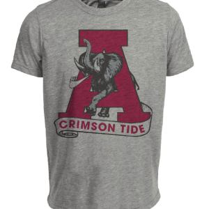 Alabama Crimson Tide Retro 1978 Artwork Heather Gray Sublimated T-Shirt