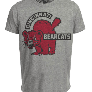 Cincinnati Bearcats Retro 1944 Artwork Heather Gray Sublimated T-Shirt