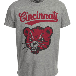 Cincinnati Bearcats Retro 1973 Artwork Heather Gray Sublimated T-Shirt