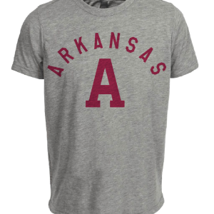Arkansas Razorbacks Retro 1934 Artwork Heather Gray Sublimated T-Shirt