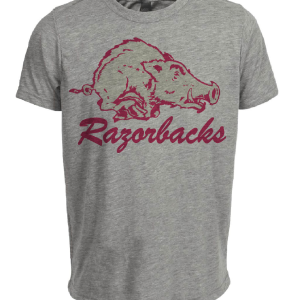 Arkansas Razorbacks Retro 1964 Artwork Heather Gray Sublimated T-Shirt