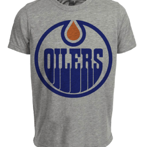 Edmonton Oilers Retro Hockey 1972 Artwork Heather Gray Sublimated T-Shirt