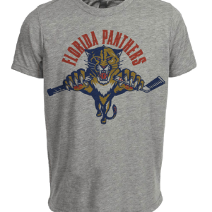 Florida Panthers Retro Hockey 1993 Artwork Heather Gray Sublimated T-Shirt